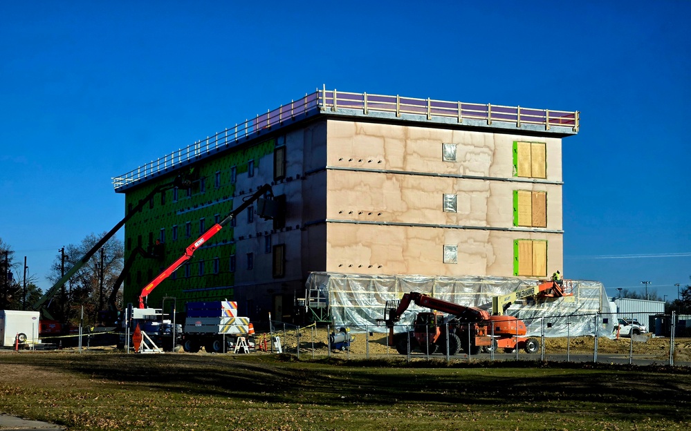 Fort McCoy’s $55.75 million Collective Training Officers Quarters Project nearly 35 percent finished as December 2025 begins