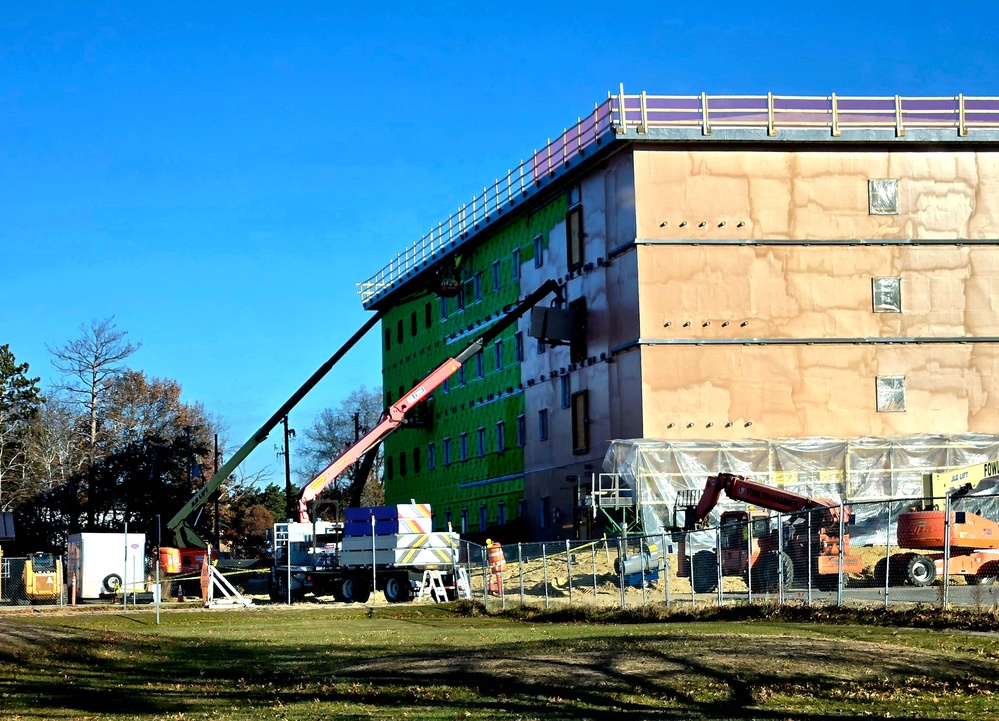 Fort McCoy’s $55.75 million Collective Training Officers Quarters Project nearly 35 percent finished as December 2025 begins