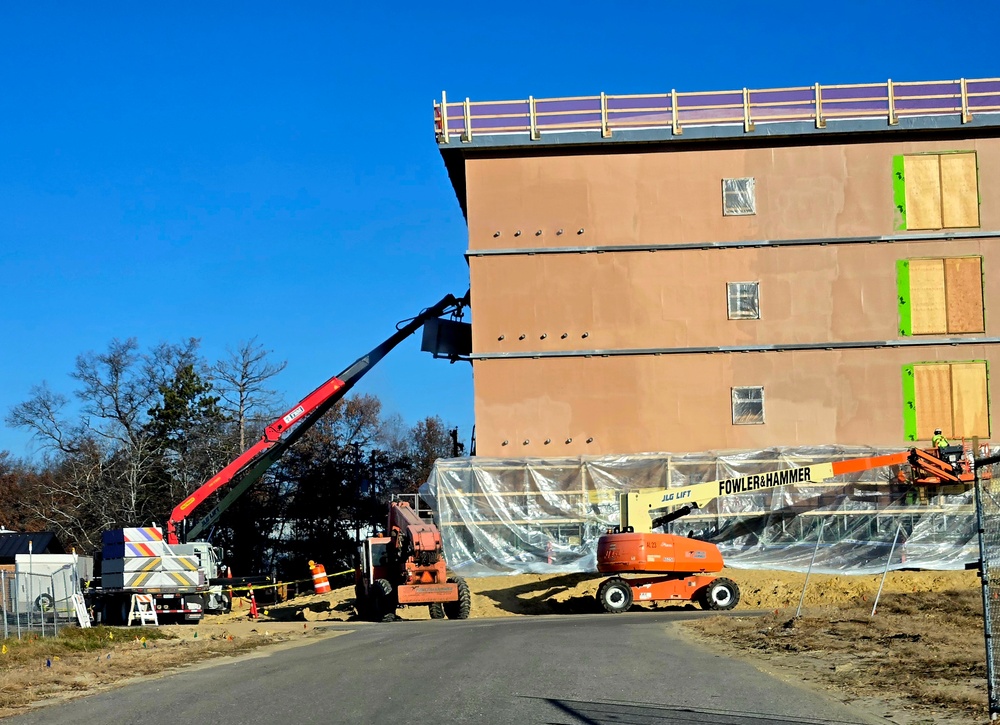 Fort McCoy’s $55.75 million Collective Training Officers Quarters Project nearly 35 percent finished as December 2025 begins