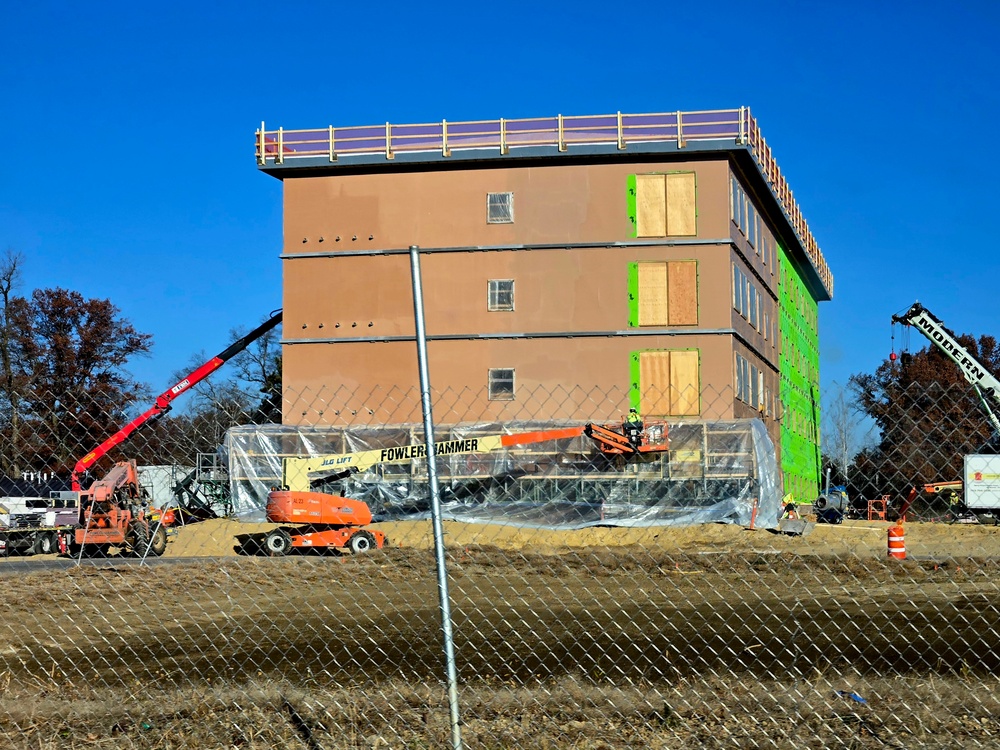 Fort McCoy’s $55.75 million Collective Training Officers Quarters Project nearly 35 percent finished as December 2025 begins