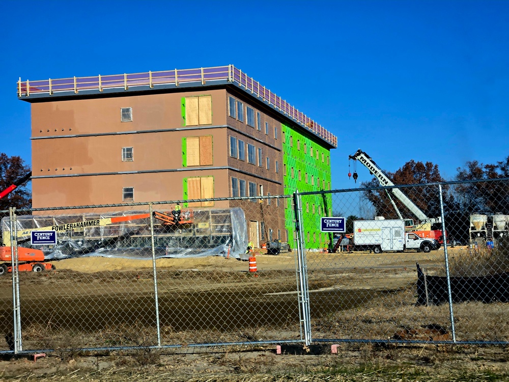 Fort McCoy’s $55.75 million Collective Training Officers Quarters Project nearly 35 percent finished as December 2025 begins