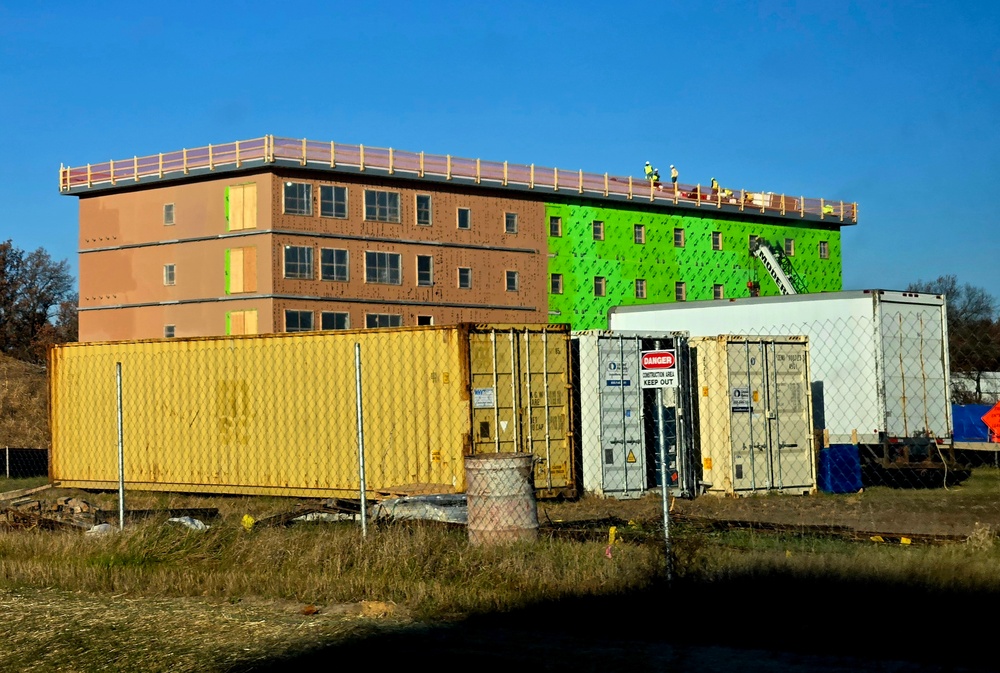 Fort McCoy’s $55.75 million Collective Training Officers Quarters Project nearly 35 percent finished as December 2025 begins