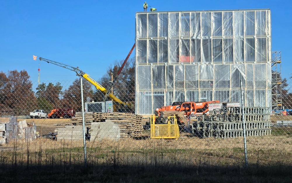 Fort McCoy’s $55.75 million Collective Training Officers Quarters Project nearly 35 percent finished as December 2025 begins