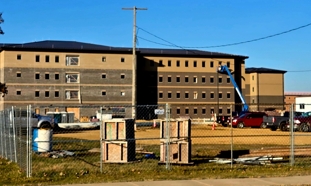 Fort McCoy East Barracks Project nearly 90 percent done at beginning of December 2025