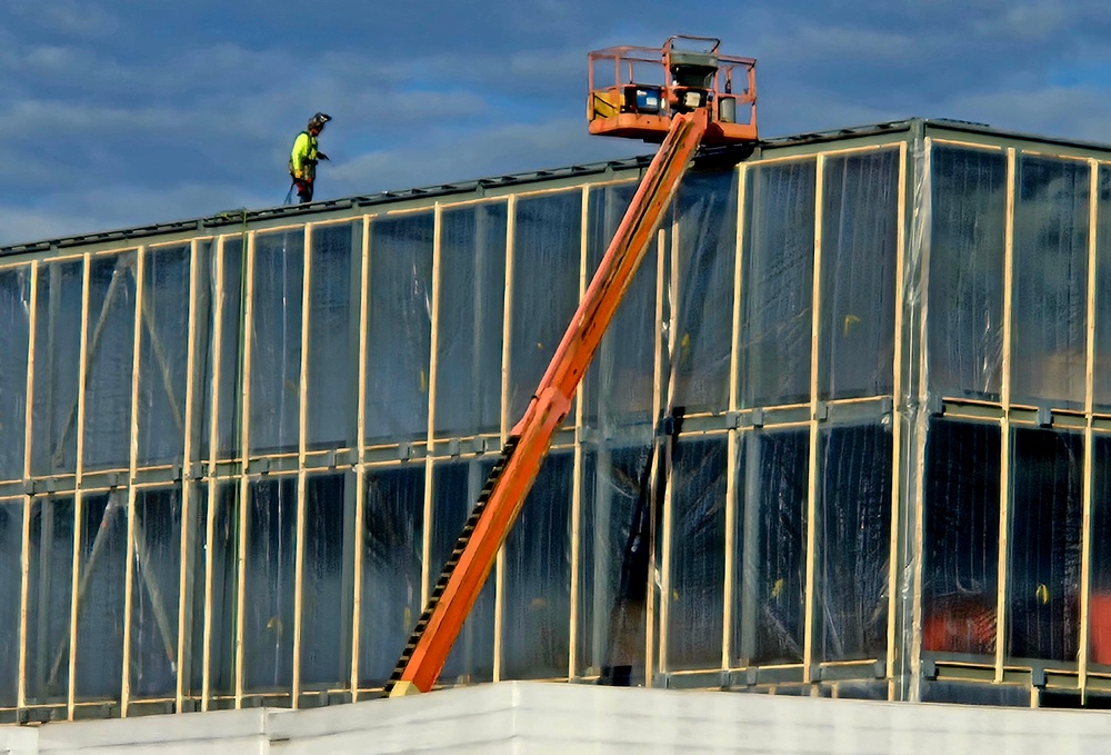 November 2025 construction operations for $55.75 million Collective Training Officers Quarters Project at Fort McCoy