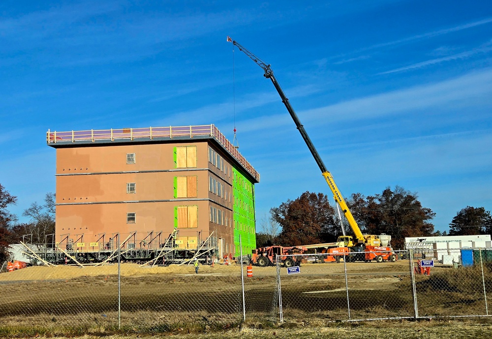 November 2025 construction operations for $55.75 million Collective Training Officers Quarters Project at Fort McCoy