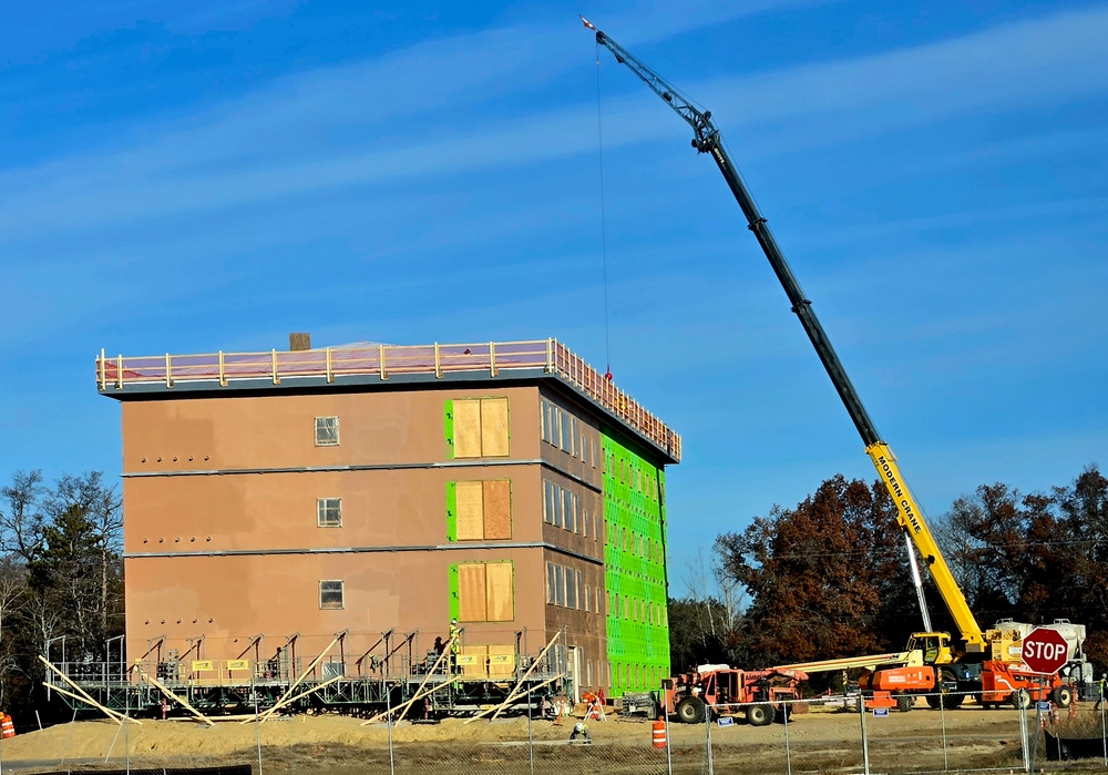 November 2025 construction operations for $55.75 million Collective Training Officers Quarters Project at Fort McCoy