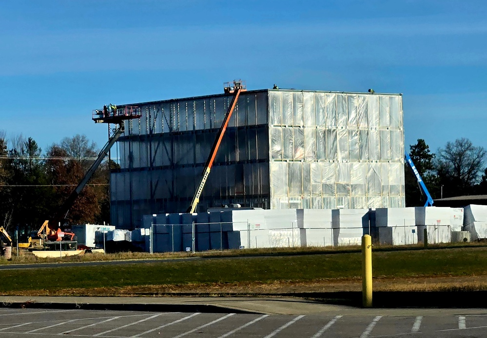 November 2025 construction operations for $55.75 million Collective Training Officers Quarters Project at Fort McCoy