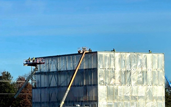 November 2025 construction operations for $55.75 million Collective Training Officers Quarters Project at Fort McCoy