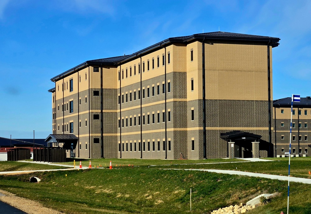 November 2025 construction ops for South Barracks Project at Fort McCoy