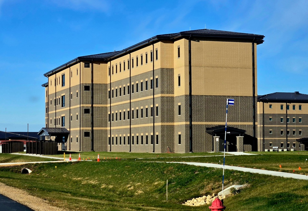 November 2025 construction ops for South Barracks Project at Fort McCoy