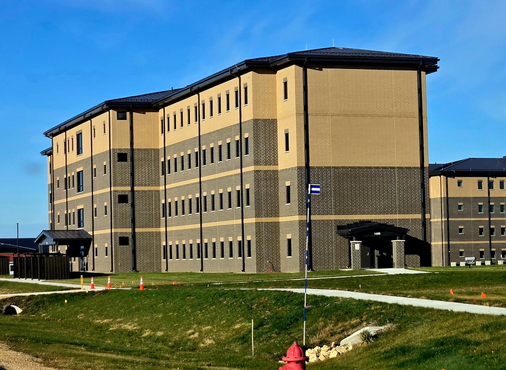 November 2025 construction ops for South Barracks Project at Fort McCoy