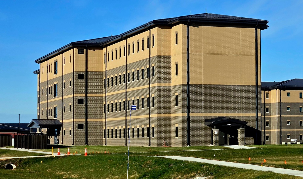 November 2025 construction ops for South Barracks Project at Fort McCoy