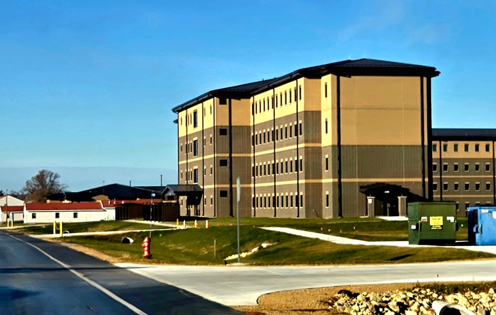 November 2025 construction ops for South Barracks Project at Fort McCoy