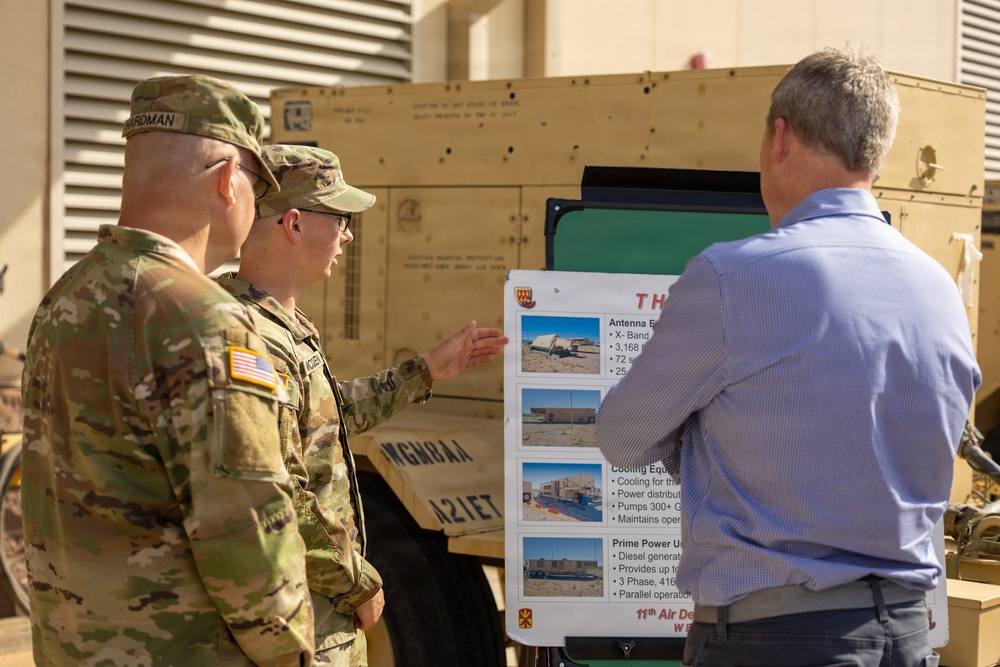Secretary of the Army Visits Alpha Battery, 4th Air Defense Artillery Regiment for Terminal High Altitude Area Defense System Overview at Fort Bliss