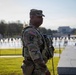 The Joint Task Force Magnolia commander visits troops on patrol in Washington, D.C.