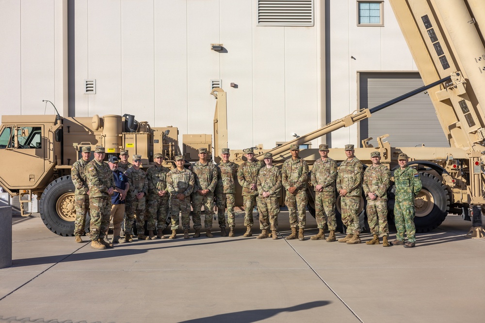 Lt. Gen. Stephen G. Smith Reviews Terminal High Altitude Area Defense Operations With Alpha Battery, 4th Air Defense Artillery Regiment at Fort Bliss
