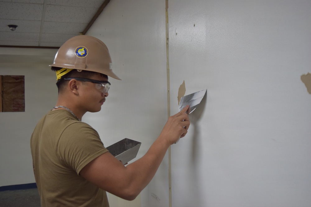 NMCB 4 Seabees Rennovate Office Spaces, Osan, South Korea
