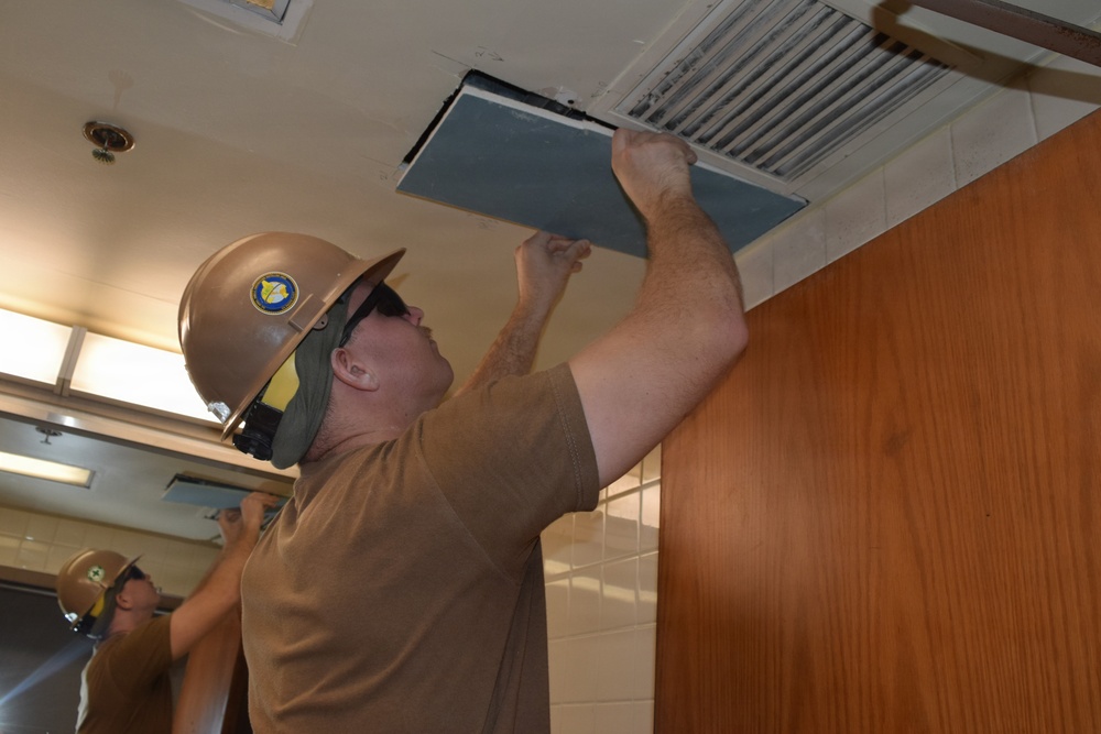 NMCB 4 Seabees Rennovate Office Spaces, Osan, South Korea