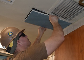 NMCB 4 Seabees Rennovate Office Spaces, Osan, South Korea