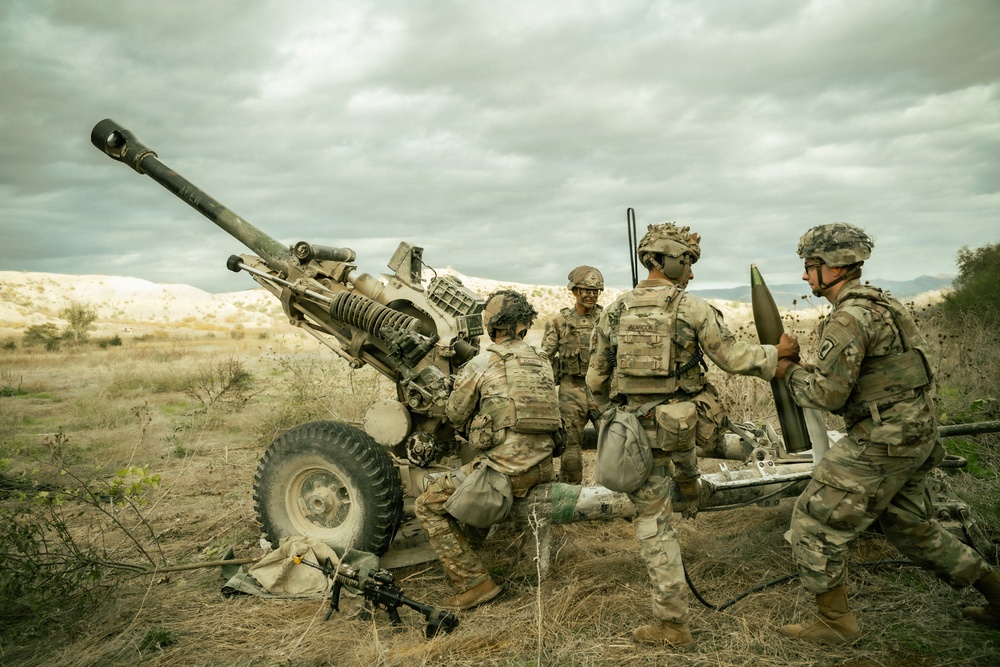 “King of the Herd” Paratroopers Sharpen Fires Readiness During Exercise Junction City