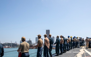 USS Fitzgerald (DDG 62) SEA &amp;amp; ANCHOR in Colombo, Sri Lanka