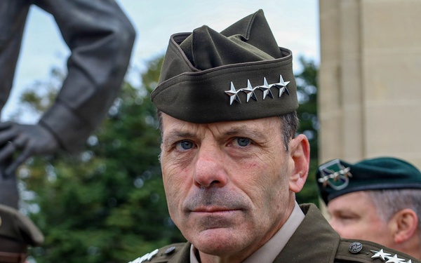 D-Day 81: U.S. Military Commanders visit General Eisenhower Statue in France 2025