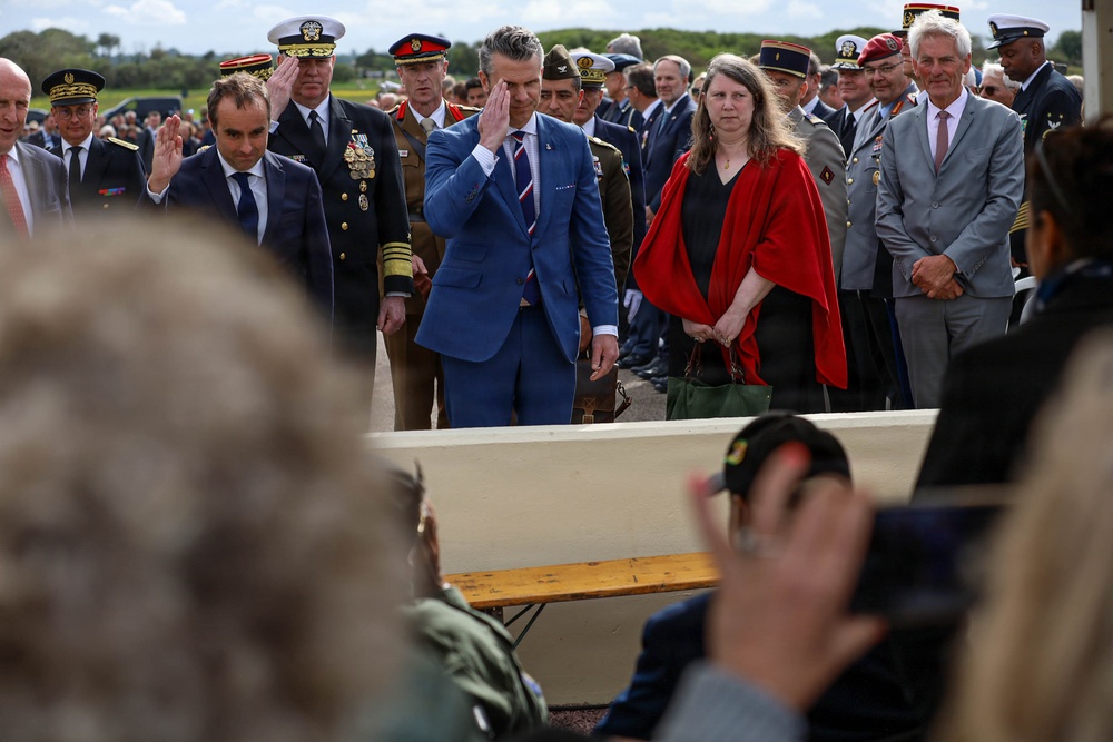D-Day 81: Multinational Ceremony Honors World War II Veterans in Normandy 2025