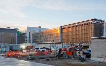 Construction continues on the Louisville Medical Center Nov. 5, 2025