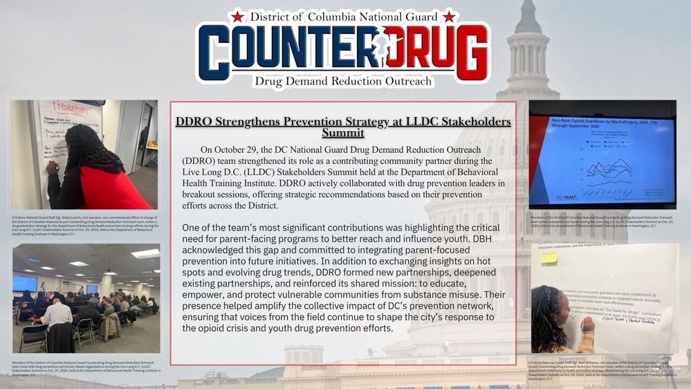 DCNG Counterdrug DDRO Strengthens Prevention Strategy at Stakeholders Summit Storyboard
