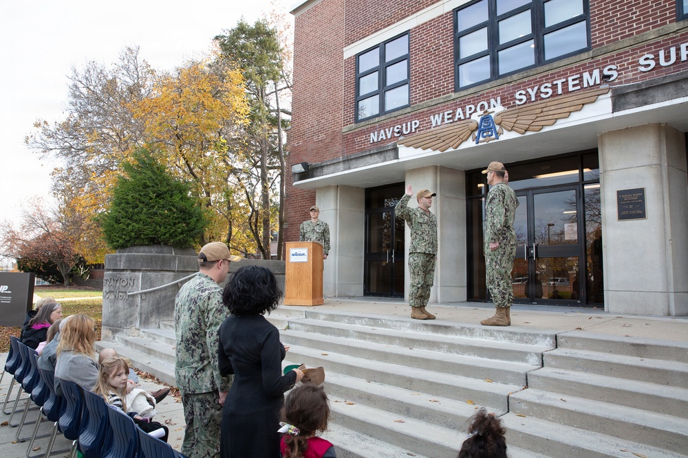 NAVSUP Weapon Systems Support Promotes CMDR Shinoff