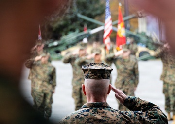 The Commandant, Gen. Eric M. Smith is the reviewing officer of OCC 250 Alpha and Delta Companies’ Graduation
