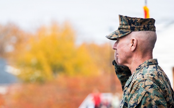The Commandant, Gen. Eric M. Smith is the reviewing officer of OCC 250 Alpha and Delta Companies’ Graduation