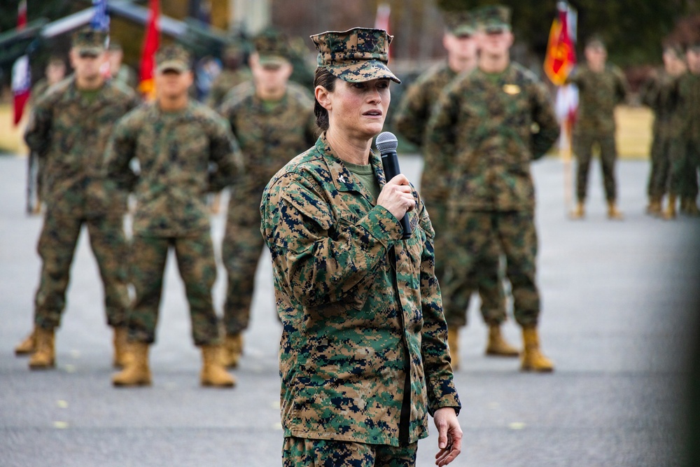 The Commandant, Gen. Eric M. Smith is the reviewing officer of OCC 250 Alpha and Delta Companies’ Graduation