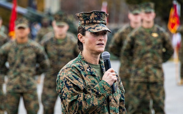 The Commandant, Gen. Eric M. Smith is the reviewing officer of OCC 250 Alpha and Delta Companies’ Graduation