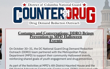 DCNG Counterdrug DDRO Brings Prevention to MPD Halloween Events Storyboard