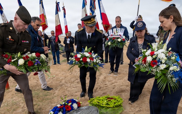 1st Infantry Division Soldiers Honor WWII Medic Charles Shay During D-Day 81 Ceremony in Normandy