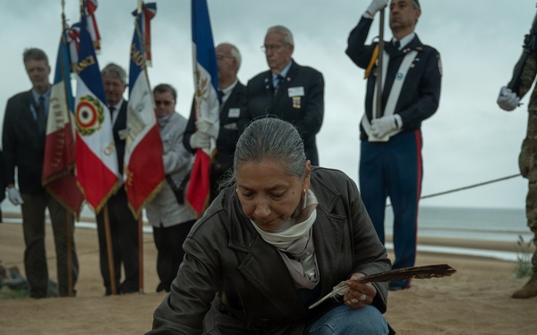 1st Infantry Division Soldiers Honor WWII Medic Charles Shay During D-Day 81 Ceremony in Normandy