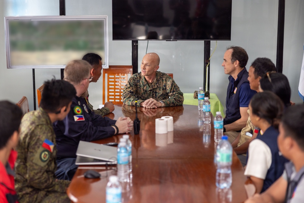 Philippines SecDef Teodoro, US Ambassador Carlson Visits Philippine Service Members, US Marines During Foreign Disaster Relief Operations