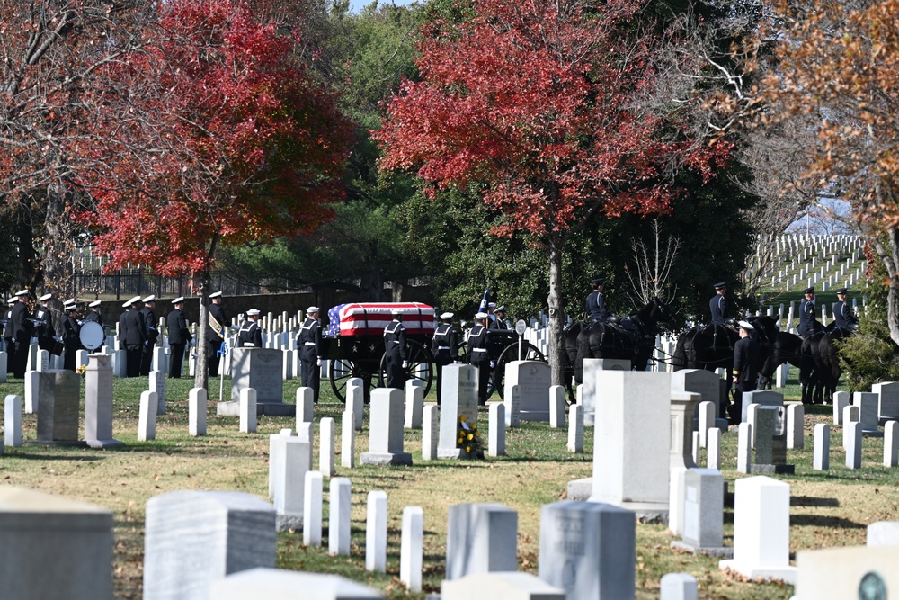 Funeral for U.S. Navy Capt. Thomas E. Scheurich at Arlington National Cemetery