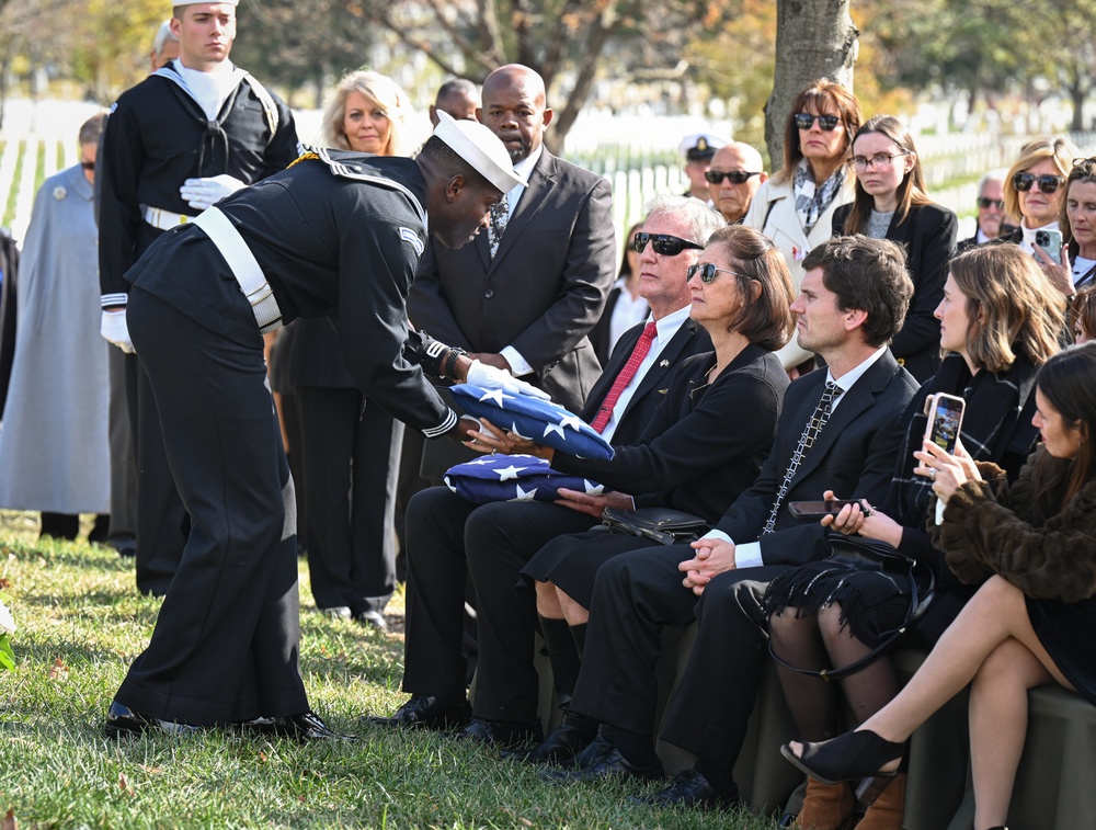 Funeral for U.S. Navy Capt. Thomas E. Scheurich at Arlington National Cemetery