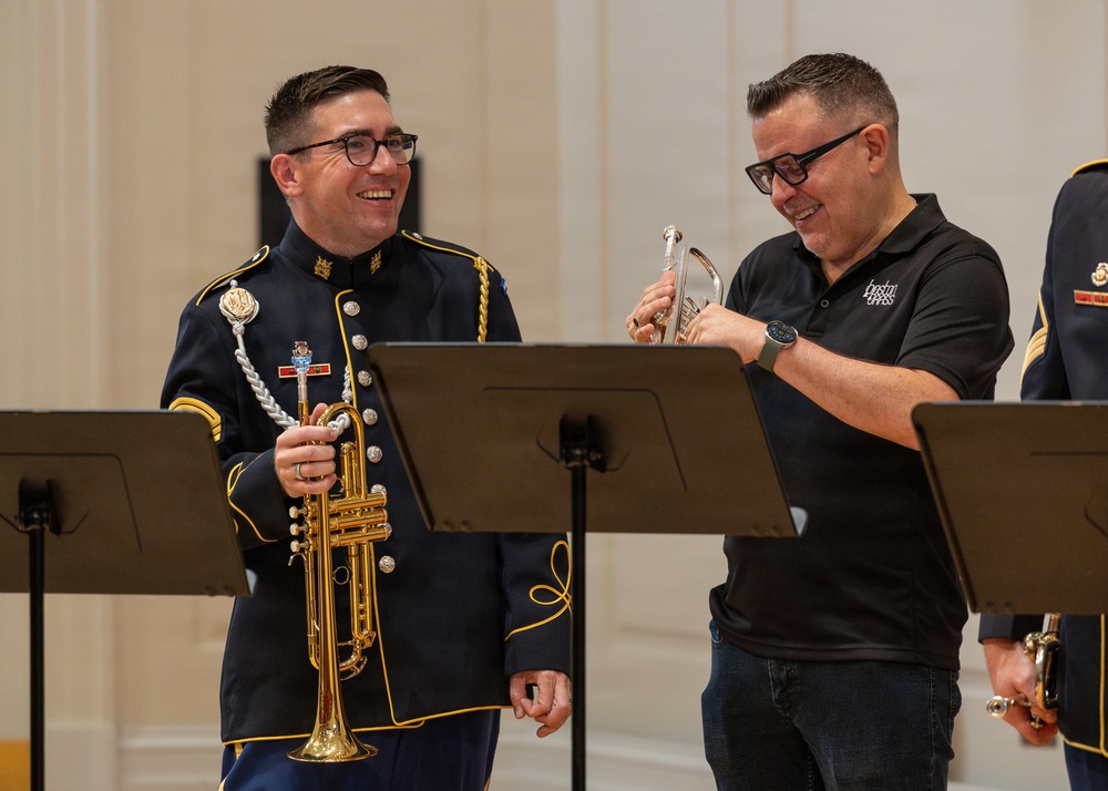 Army Band and Boston Brass Recording Session