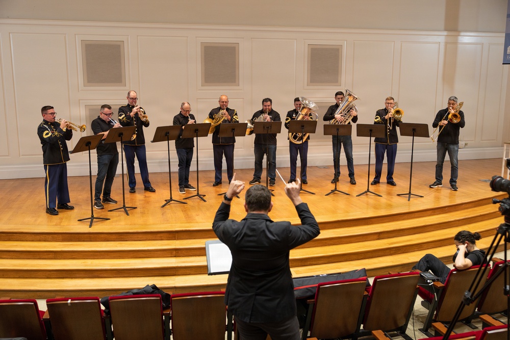 Army Band and Boston Brass Recording Session