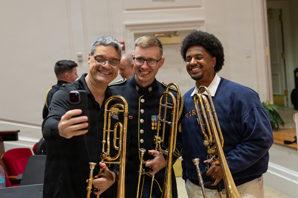 Army Band and Boston Brass Recording Session
