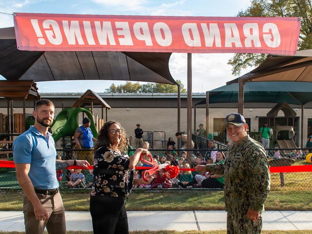 NSA Mid-South Grand Opening and Ribbon Cutting of four new Playgrounds