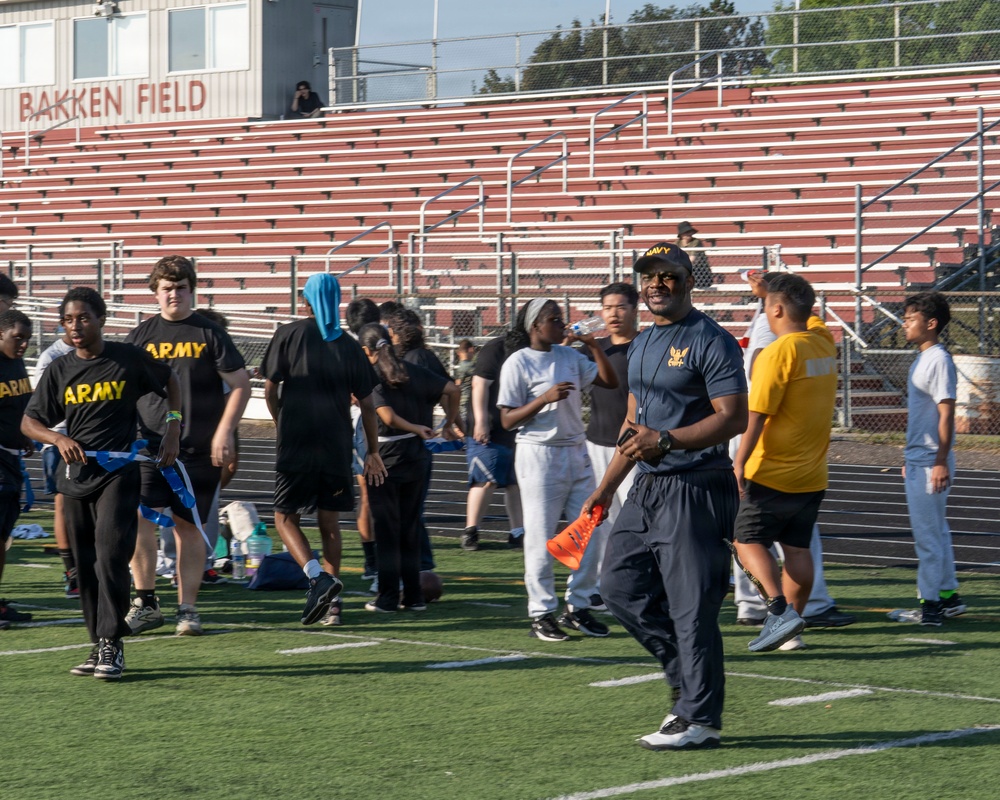 NTAG Northern Plains Sailros volunteer at a JROTC competition.