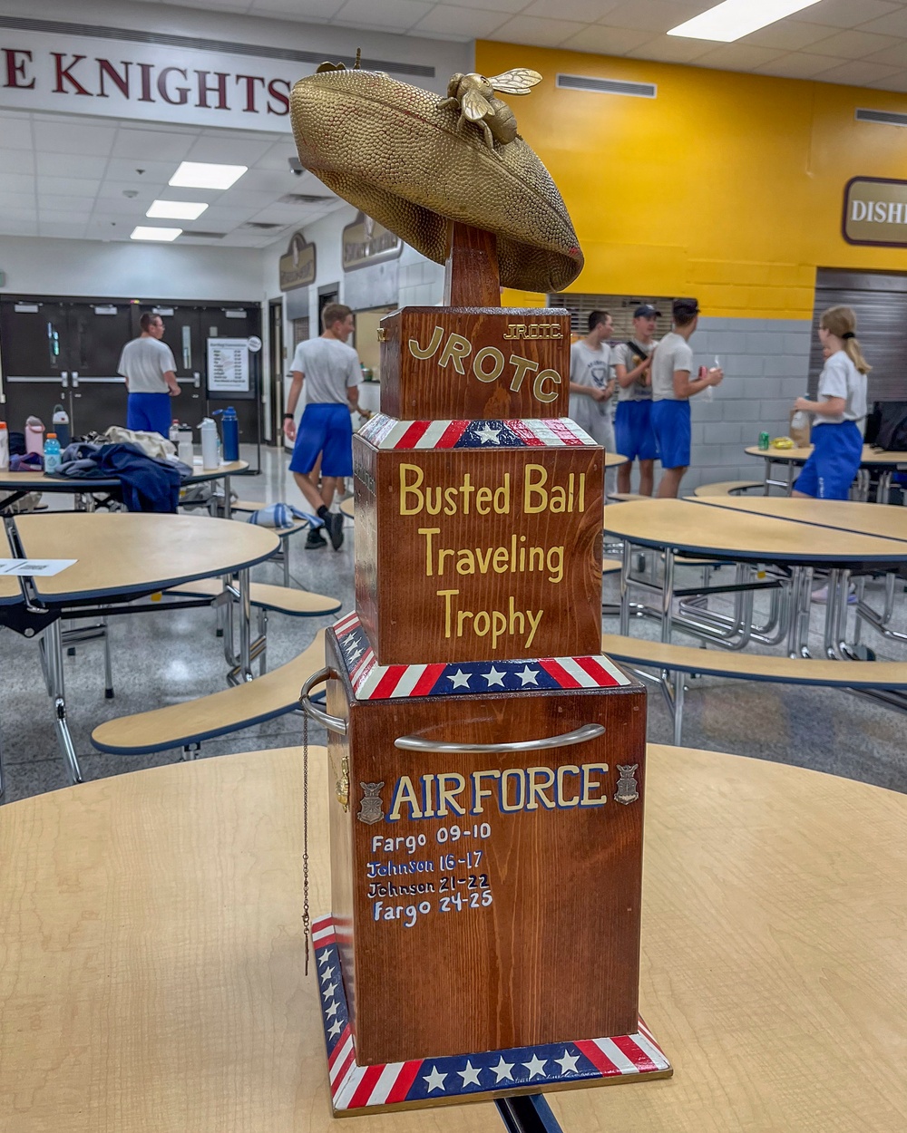NTAG Northern Plains Sailros volunteer at a JROTC competition.