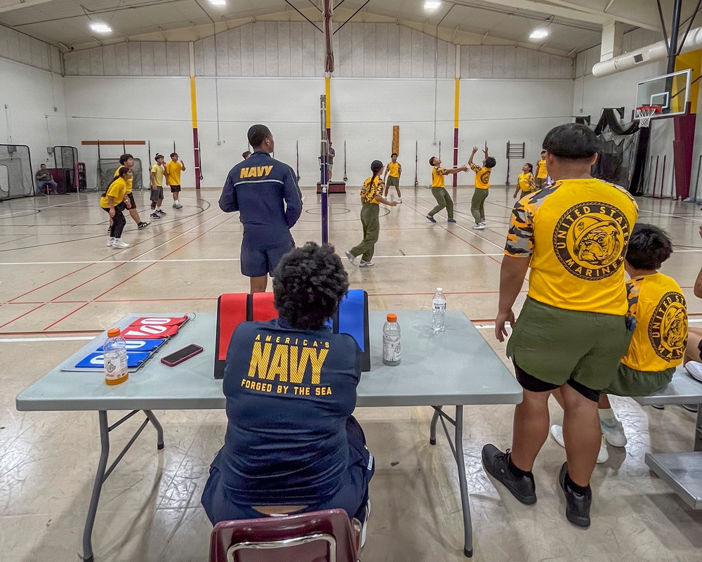 NTAG Northern Plains Sailros volunteer at a JROTC competition.