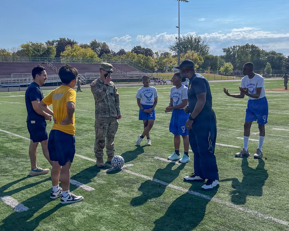 NTAG Northern Plains Sailros volunteer at a JROTC competition.