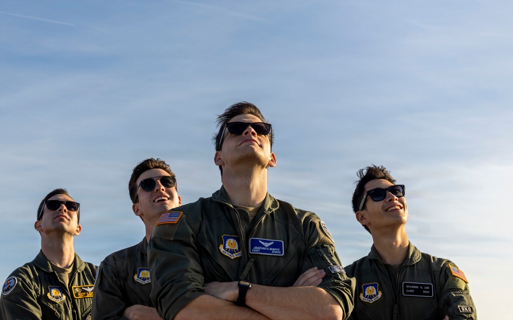 Air Force Leaders in Training: ROTC Cadets Experience F-22 Practice